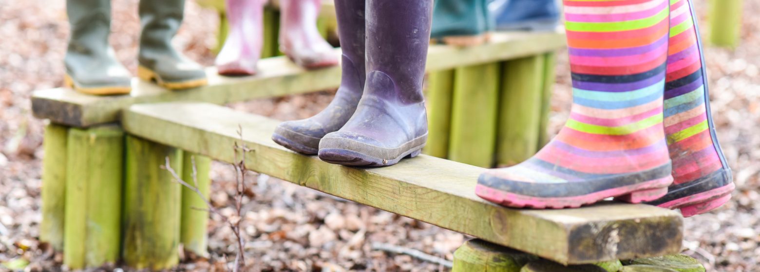 Children wearing Wellies