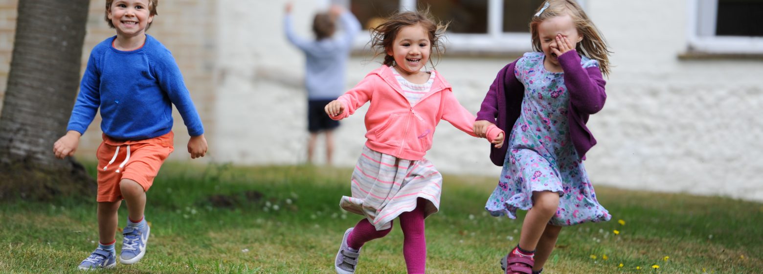 children running