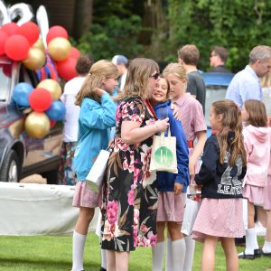 teachers giving students a send off