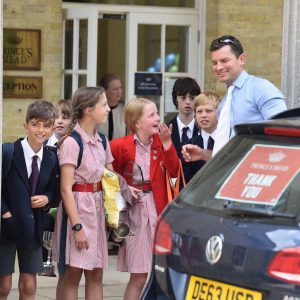 children from a prep school in Hampshire smiling